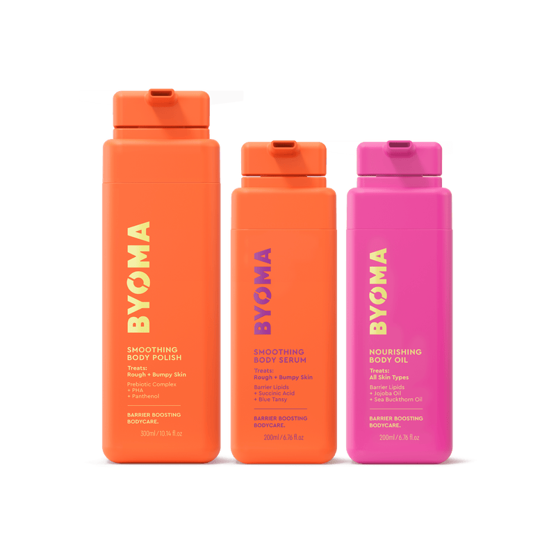 Trio corpo idratante e nutriente